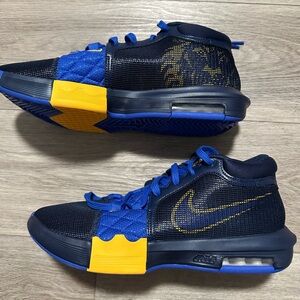 Nike Blue and Yellow Athletic Sneakers